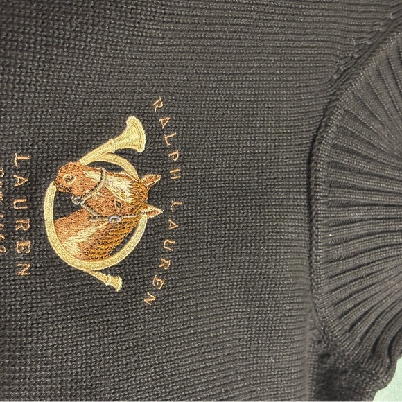 EUC Ralph Lauren Sweater, Black Ladies Large - Picture 4 of 4